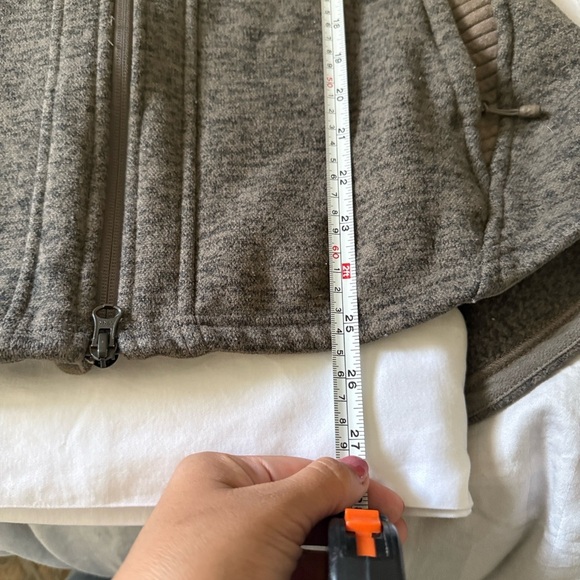 The North Face Brown Fleece Hooded Full Zip Jacket Women’s Small - Picture 10 of 15